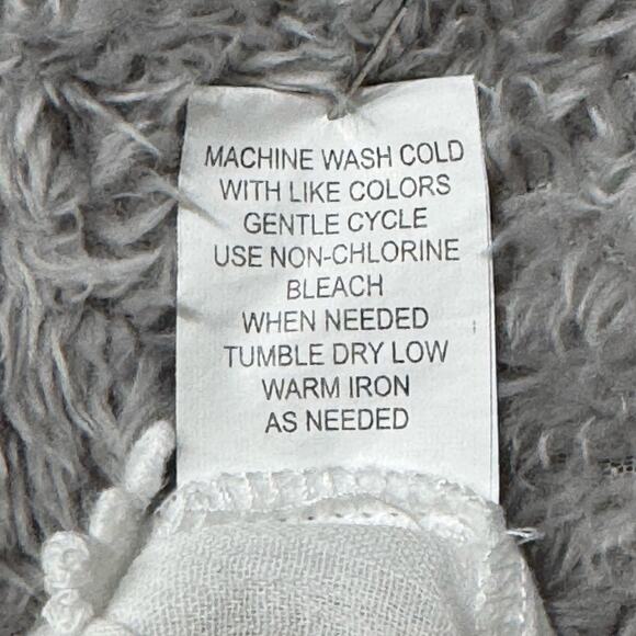 Blue Island Lace Border Sleeves and Hem Long Sleeve Swim Cover-Up  Women S White - Picture 10 of 10